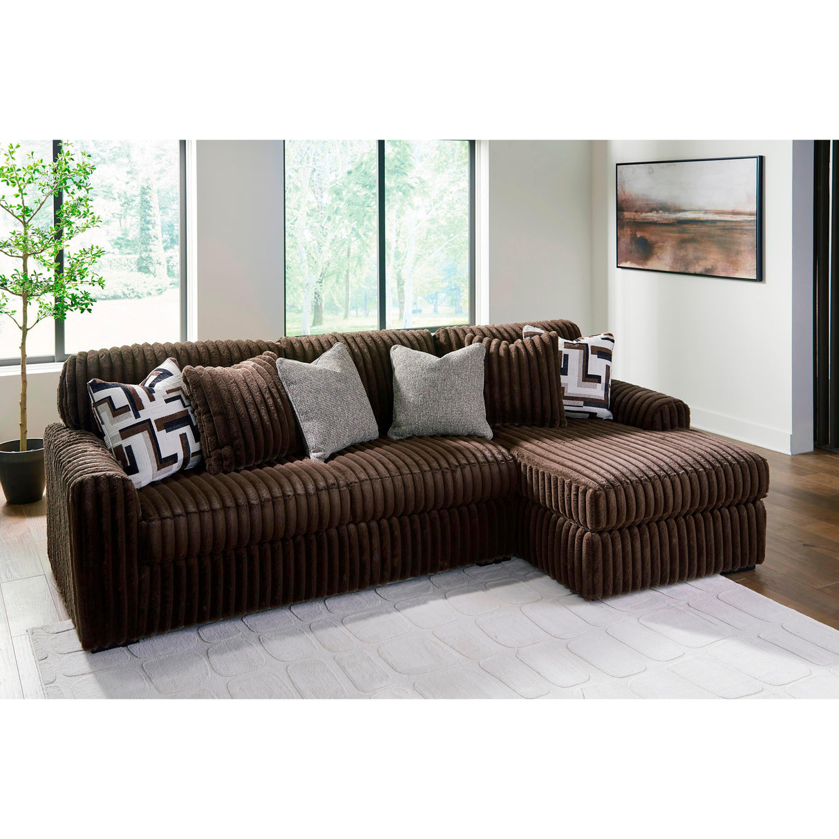 Signature Design by Ashley Midnight-Madness 98104S2 2 pc Sectional Sofa with Chaise IMAGE 6