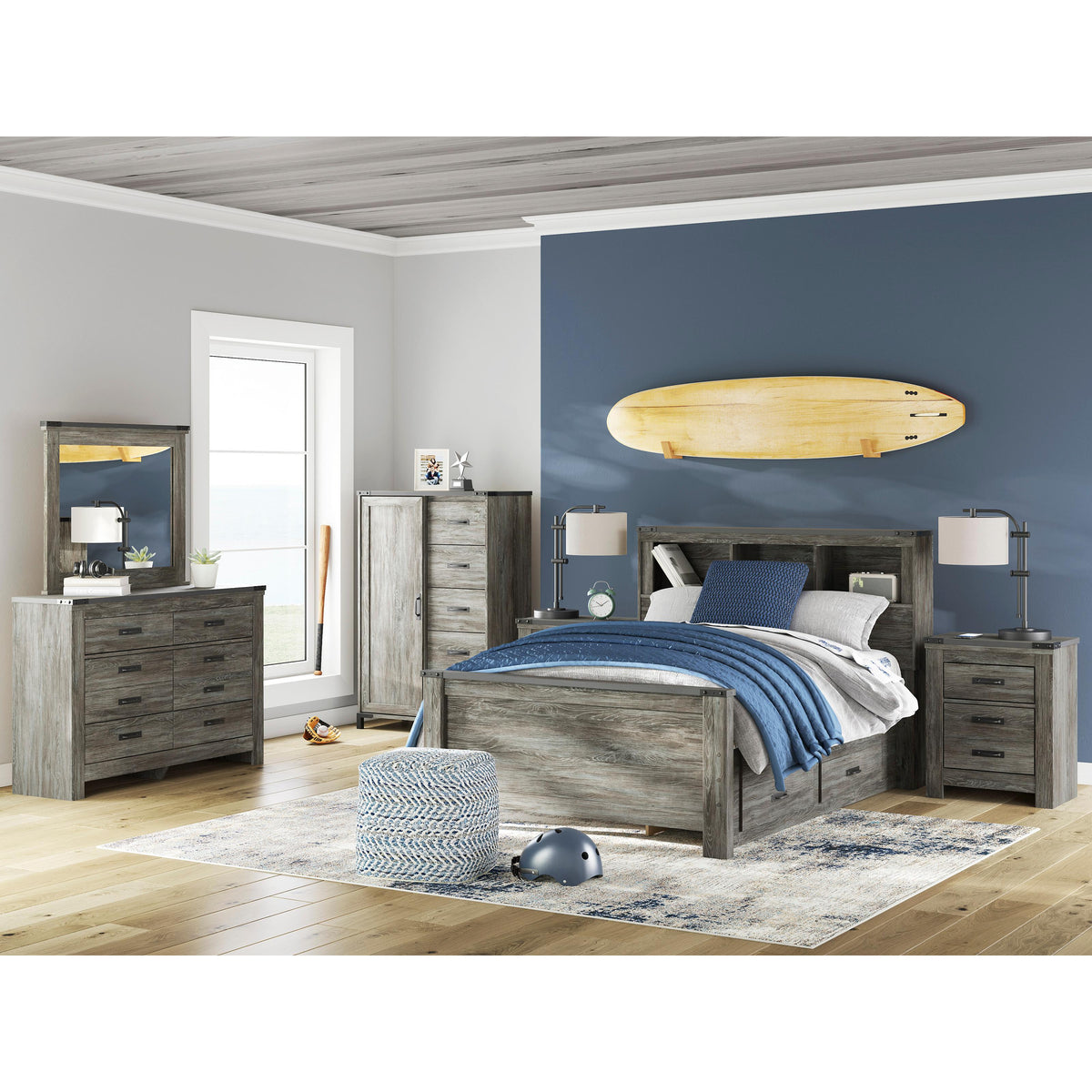Signature Design by Ashley Frandern B4480-92 Two Drawer Night Stand IMAGE 9
