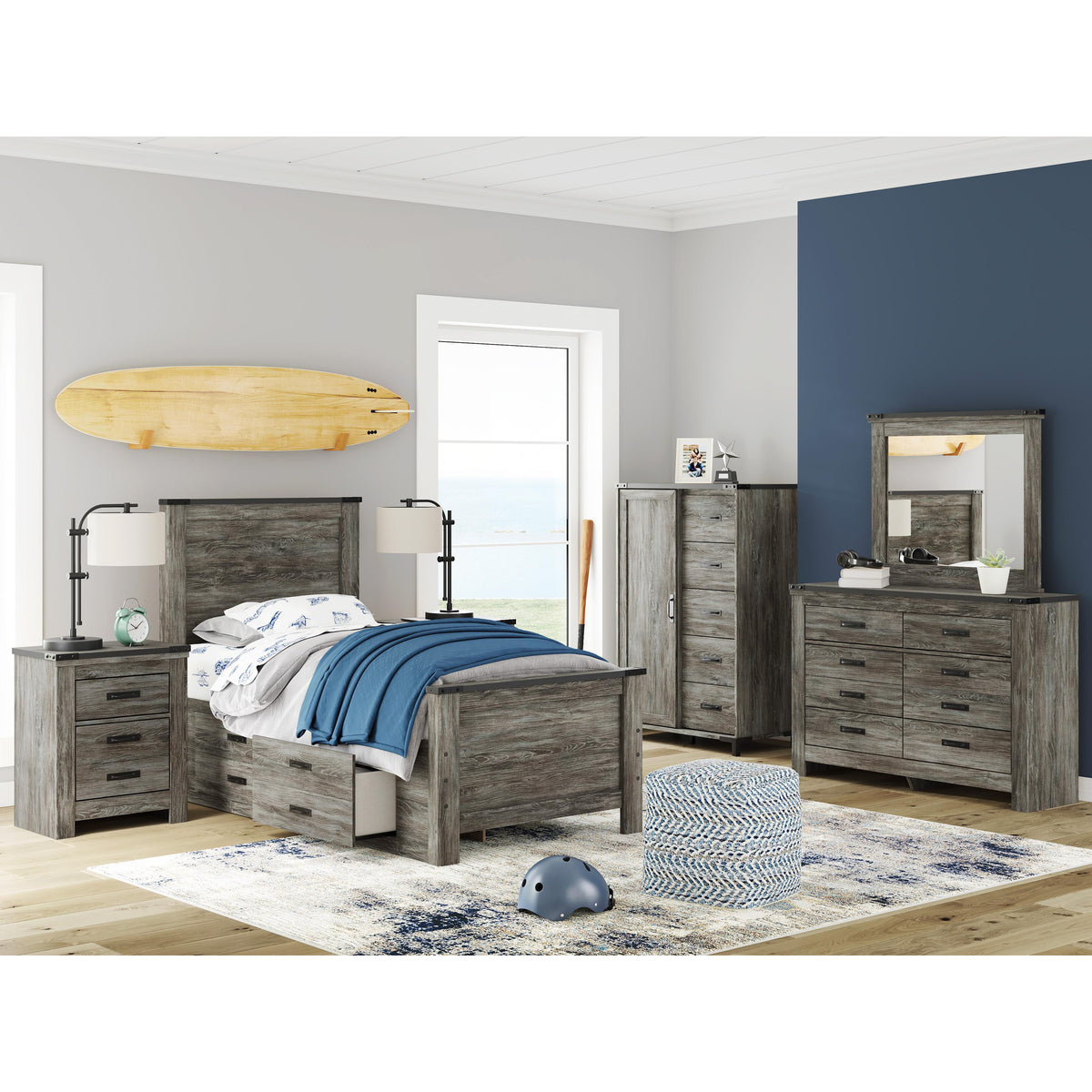 Signature Design by Ashley Frandern B4480B1 Dresser and Mirror IMAGE 12