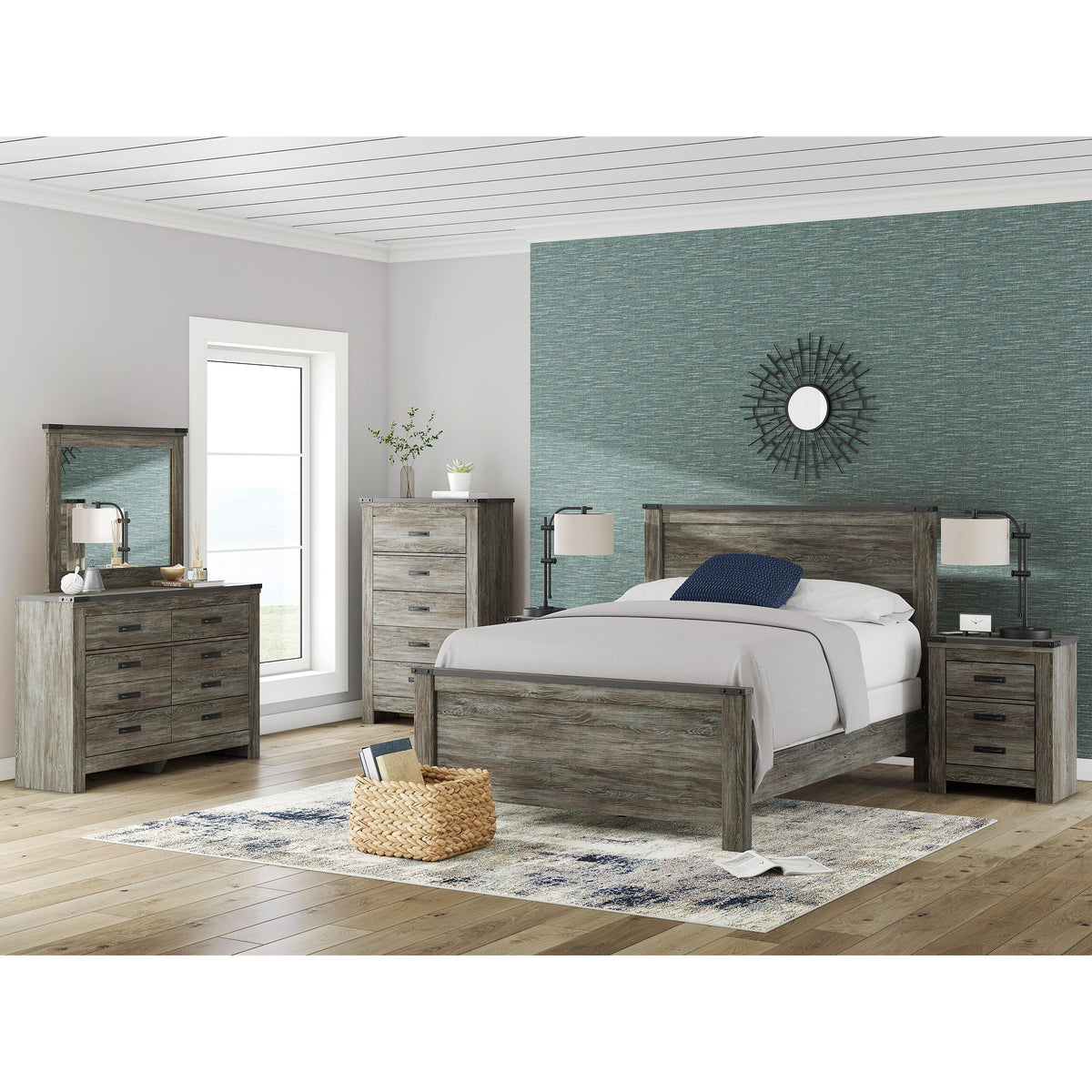 Signature Design by Ashley Frandern B4480B1 Dresser and Mirror IMAGE 9