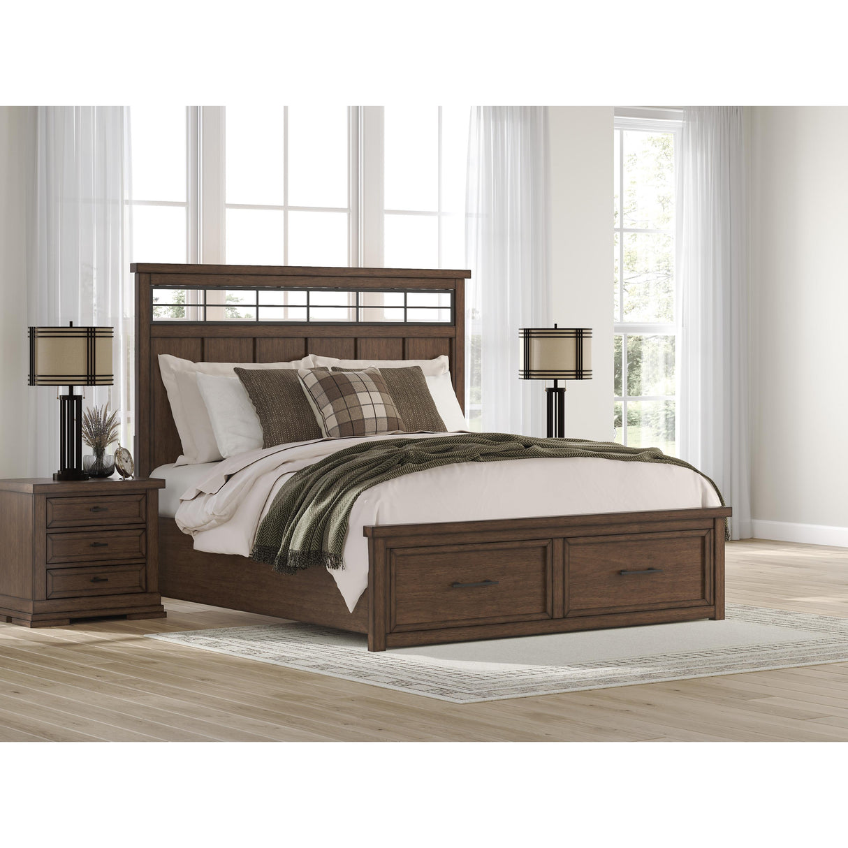 Signature Design by Ashley Taffenbrook B849B4 King Panel Storage Bed IMAGE 6