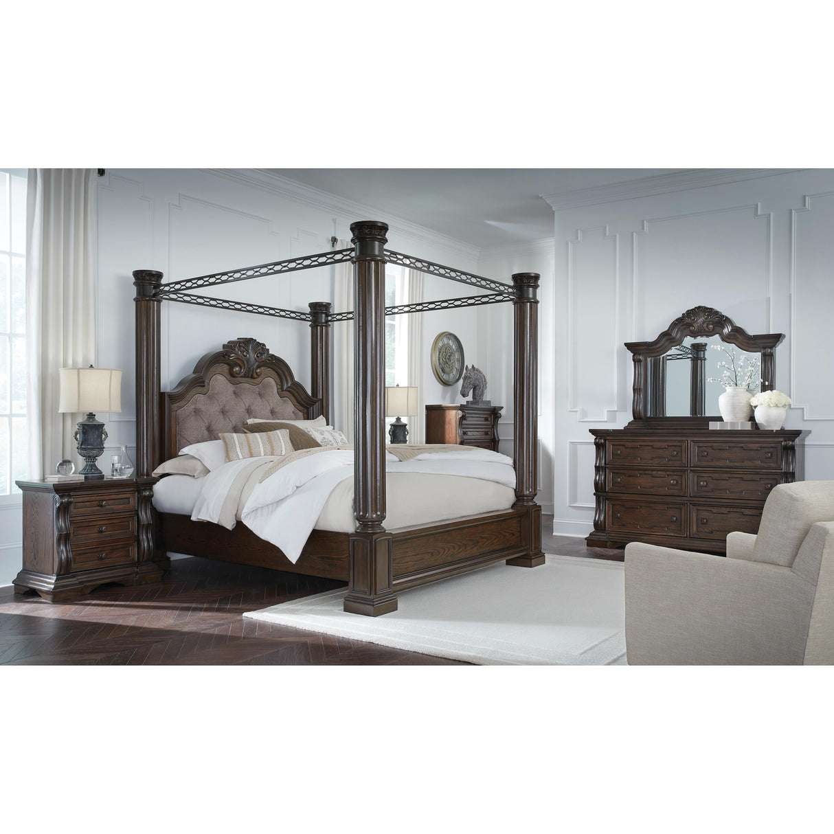 Signature Design by Ashley Maylee B947B11 California King Canopy Bed IMAGE 13