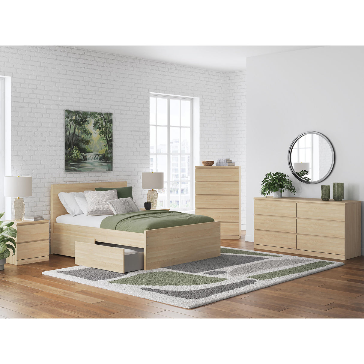 Signature Design by Ashley Onita EB9632B11 Full Panel Platform Bed with 1 Side Storage IMAGE 10
