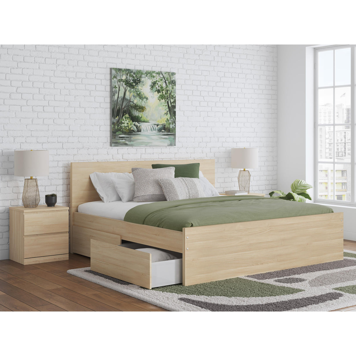 Signature Design by Ashley Onita EB9632B23 King Panel Platform Bed with Storage IMAGE 8