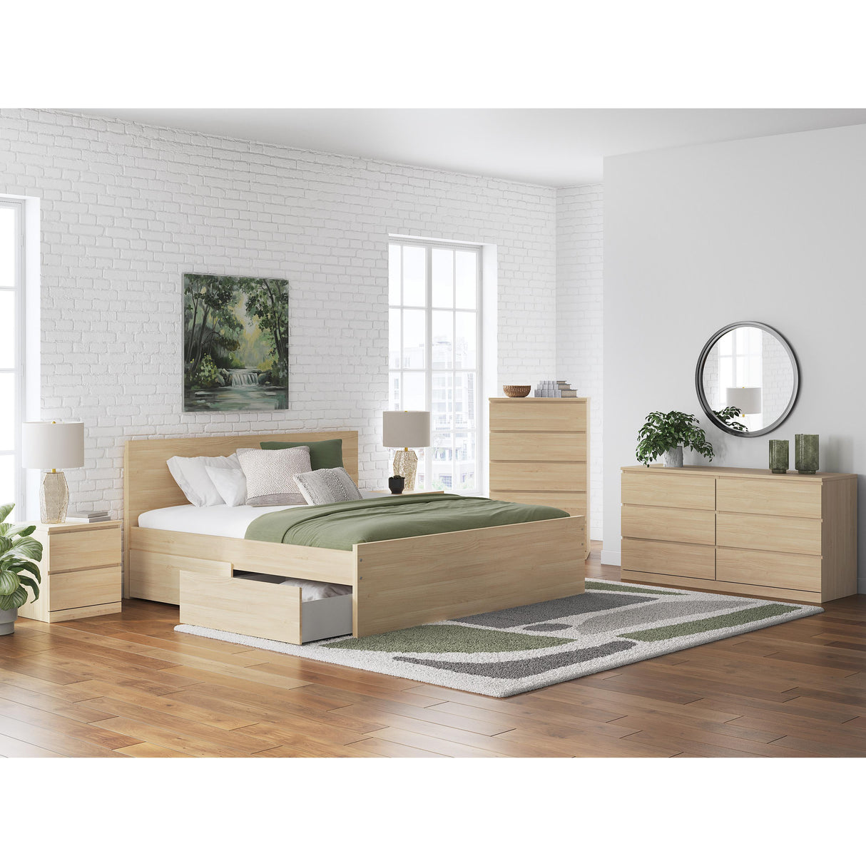 Signature Design by Ashley Onita EB9632B23 King Panel Platform Bed with Storage IMAGE 9