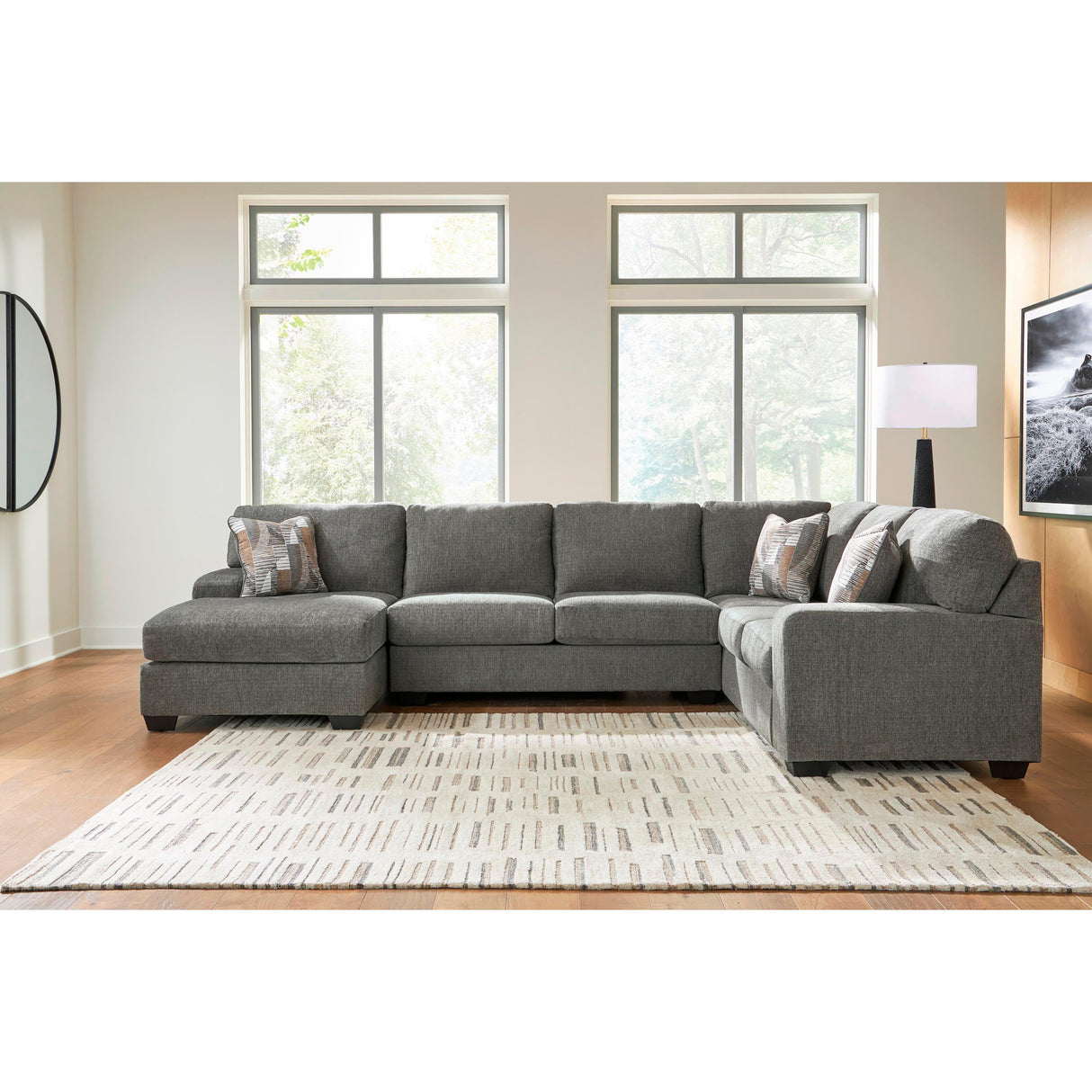 Signature Design by Ashley Clarington PC48405S5 3 pc Sleeper Sectional with Chaise IMAGE 2