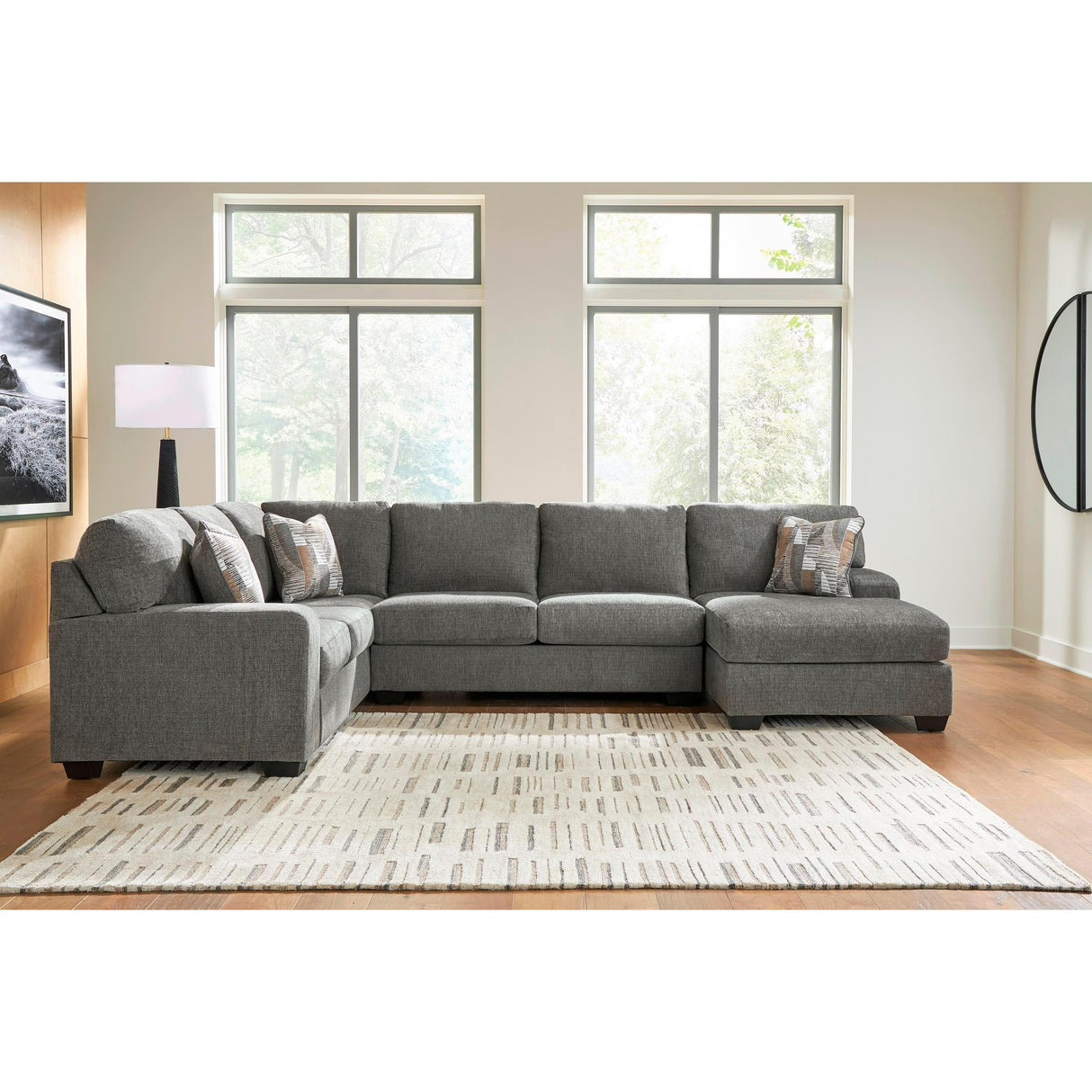 Signature Design by Ashley Clarington PC48405S6 3 pc Sleeper Sectional with Chaise IMAGE 2