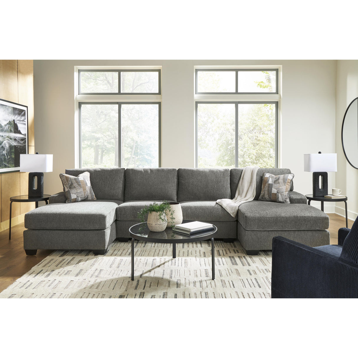 Signature Design by Ashley Clarington PC48405S7 3 pc Sleeper Sectional with Double Chaise IMAGE 5