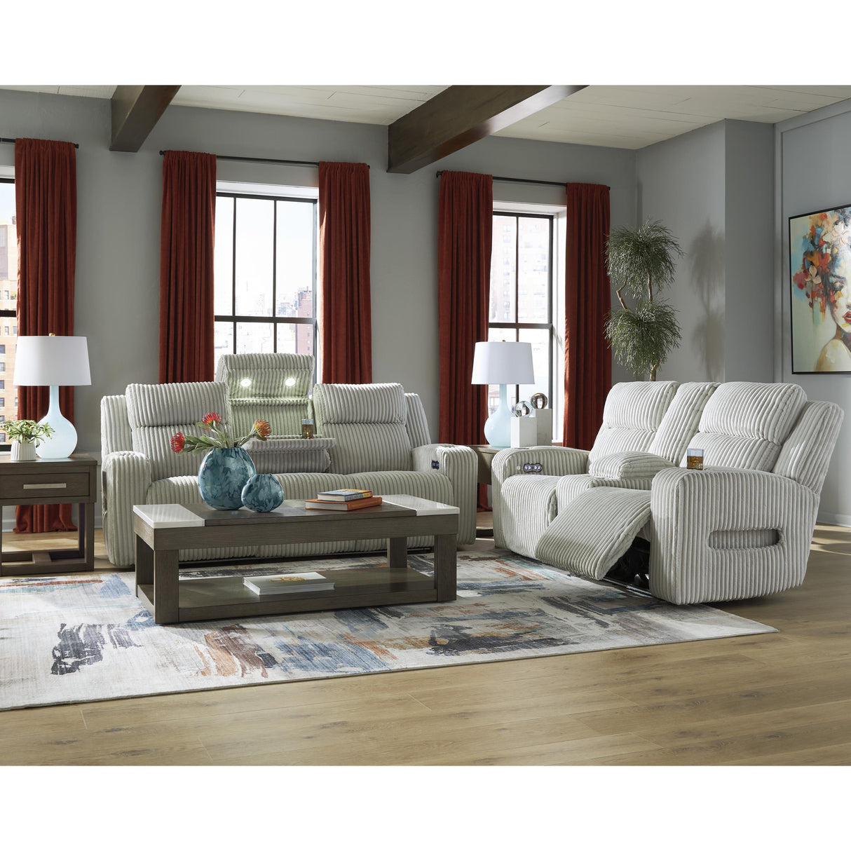 Signature Design by Ashley Forest Lake PC6420315 Power Reclining Sofa with Adjustable Headrest IMAGE 18