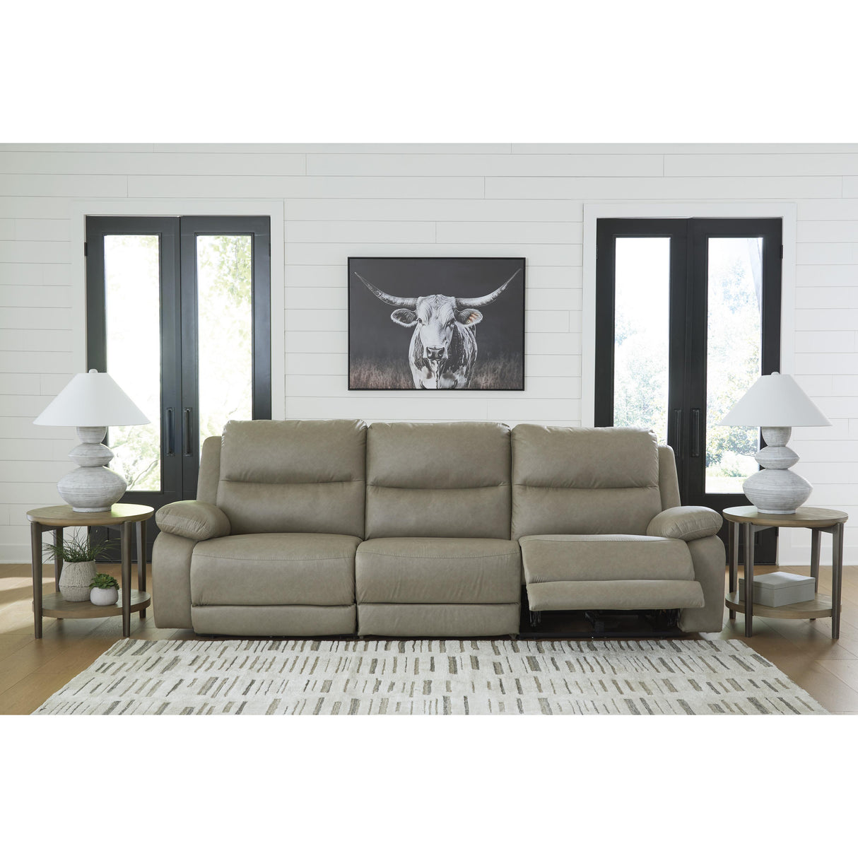 Signature Design by Ashley Narwhal Place PC99201S1 3 pc Power Reclining Sectional IMAGE 3