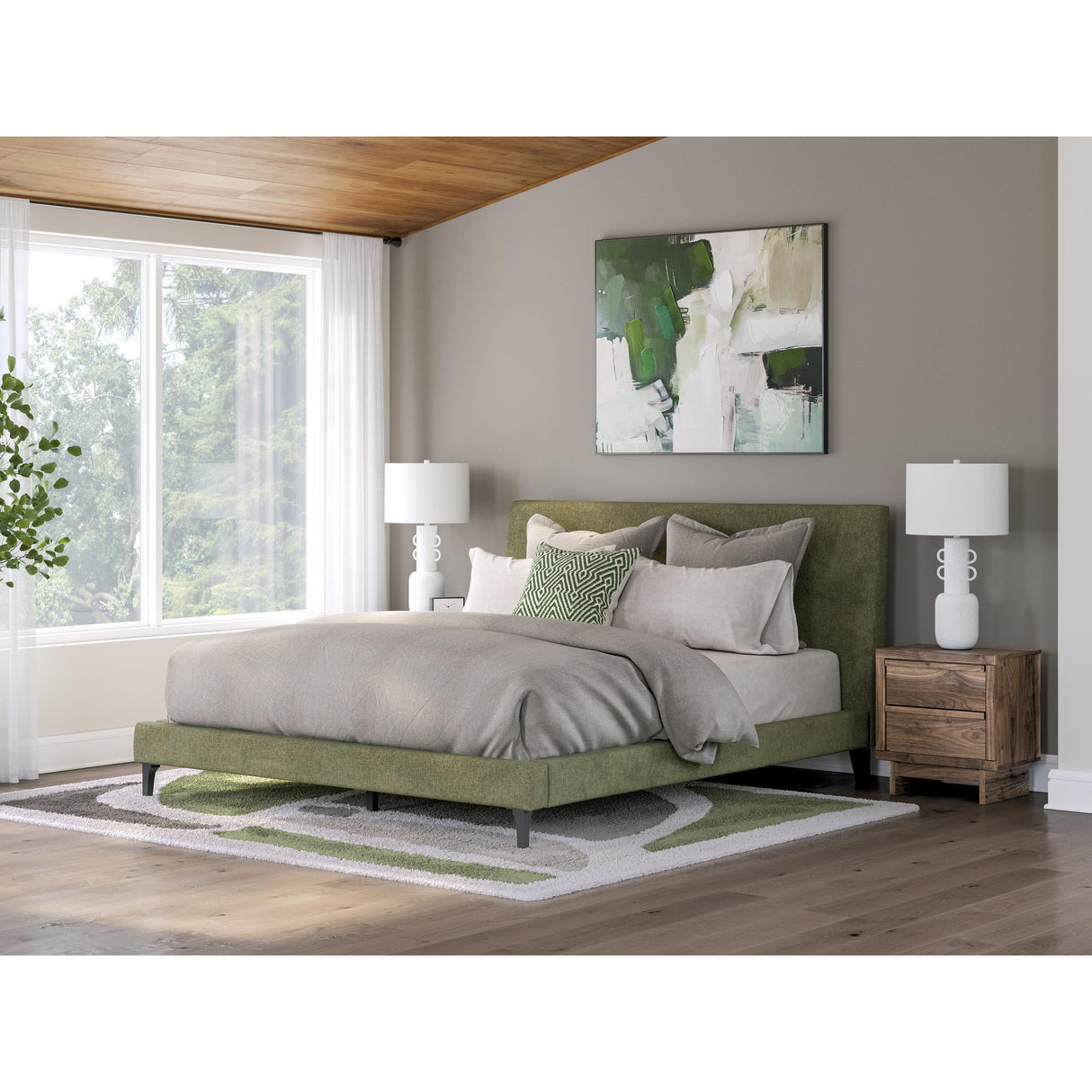 Signature Design by Ashley Chirason PCB3367-94 California King Upholstered Bed with Roll Slats IMAGE 6
