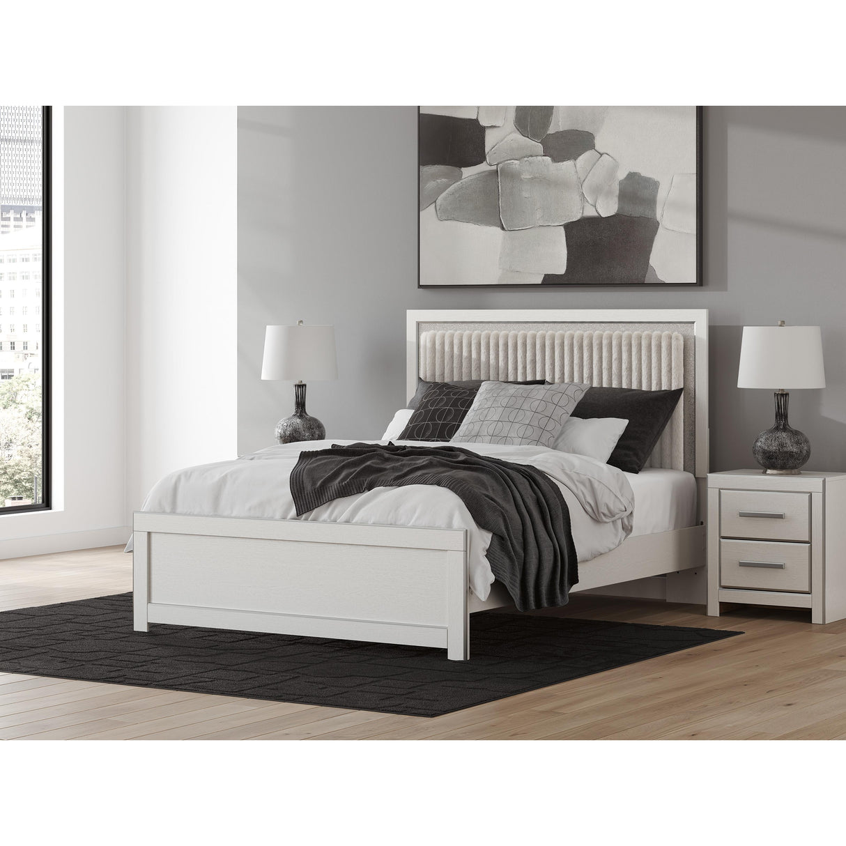 Signature Design by Ashley Zuraleus PCB3381B2 Queen Upholstered Panel Bed IMAGE 5