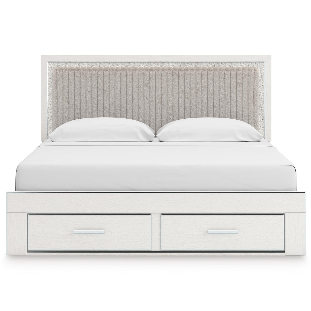 Signature Design by Ashley Zuraleus PCB3381B9 King Upholstered Panel Storage Bed IMAGE 2