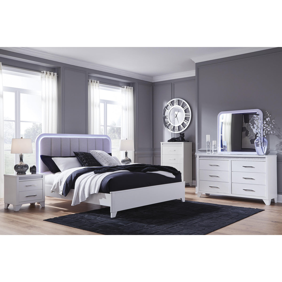 Signature Design by Ashley Jarlee PCB392-92 Two Drawer Night Stand IMAGE 6