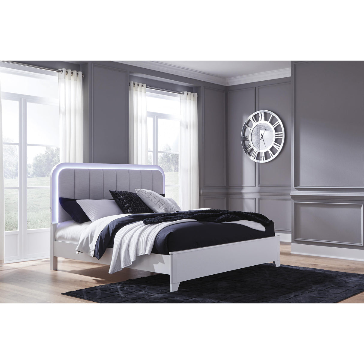 Signature Design by Ashley Jarlee PCB392B5 California King Upholstered Panel Bed IMAGE 5
