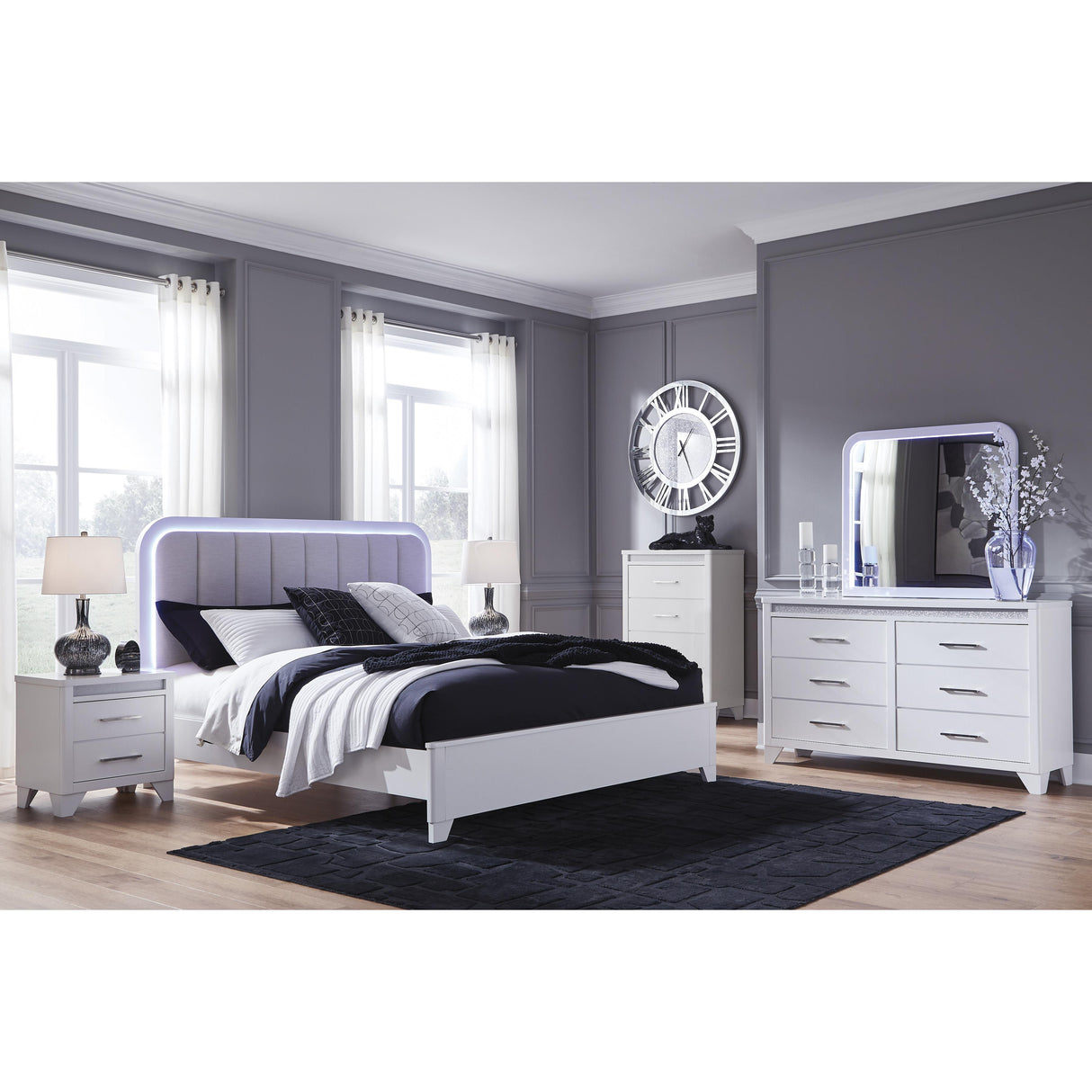 Signature Design by Ashley Jarlee PCB392B5 California King Upholstered Panel Bed IMAGE 6