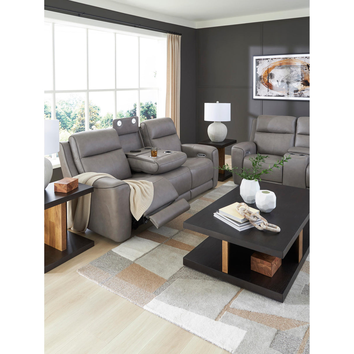 Signature Design by Ashley 5Z-Comfort PCU1090018 Power Reclining Loveseat with Console and Adjustable Headrest IMAGE 13