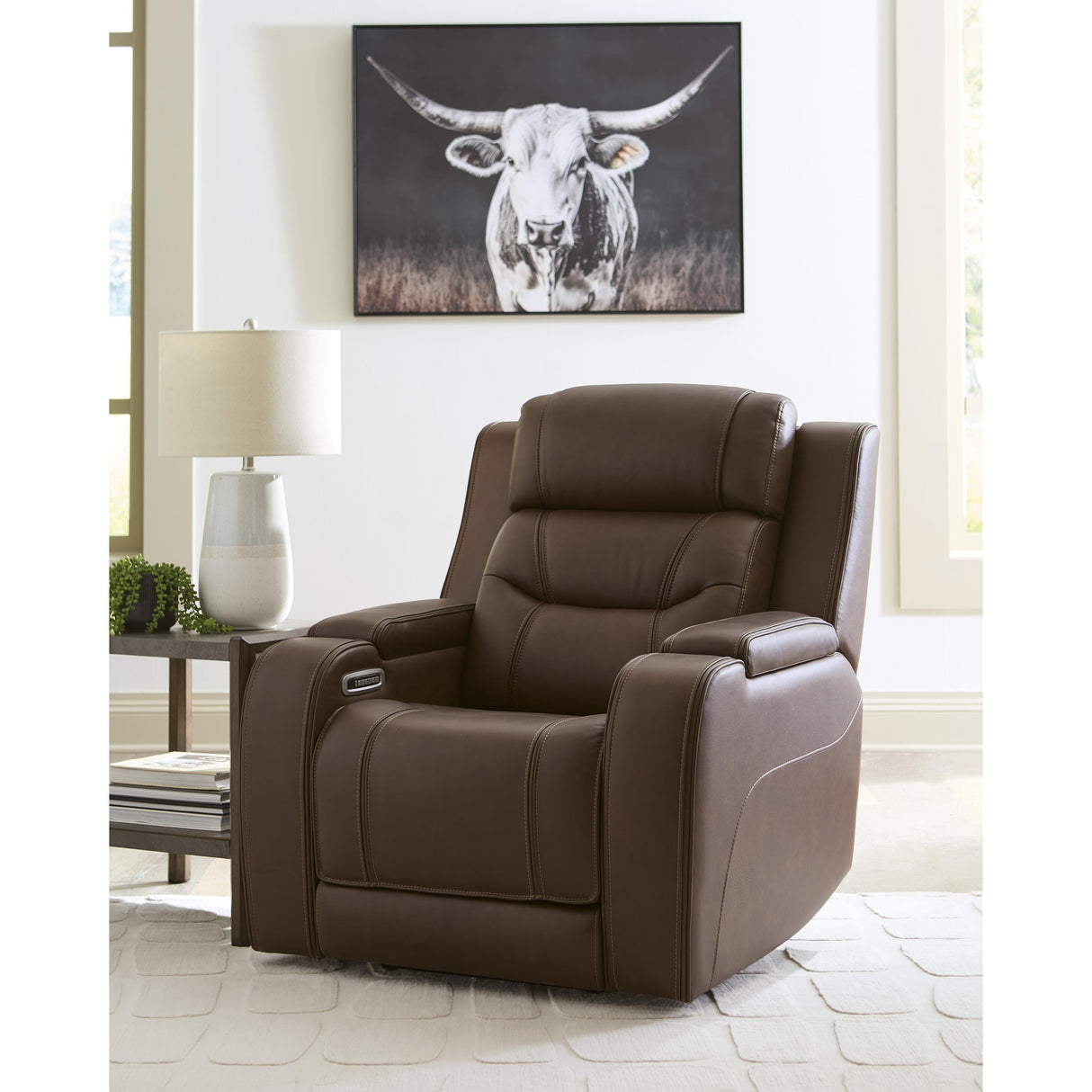 Signature Design by Ashley Knightington PCU1160213A Power Recliner with Audio Seating IMAGE 4
