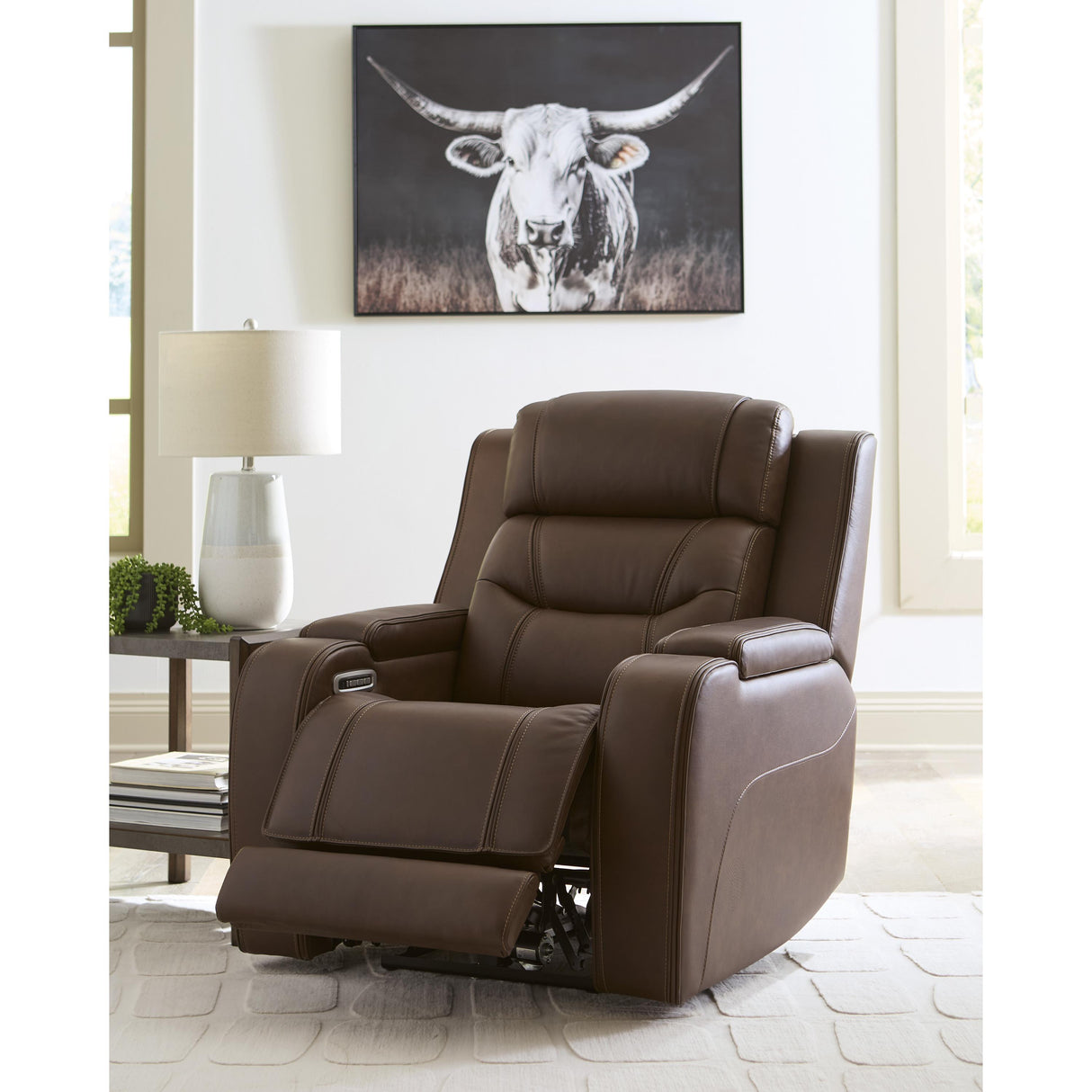 Signature Design by Ashley Knightington PCU1160213A Power Recliner with Audio Seating IMAGE 5