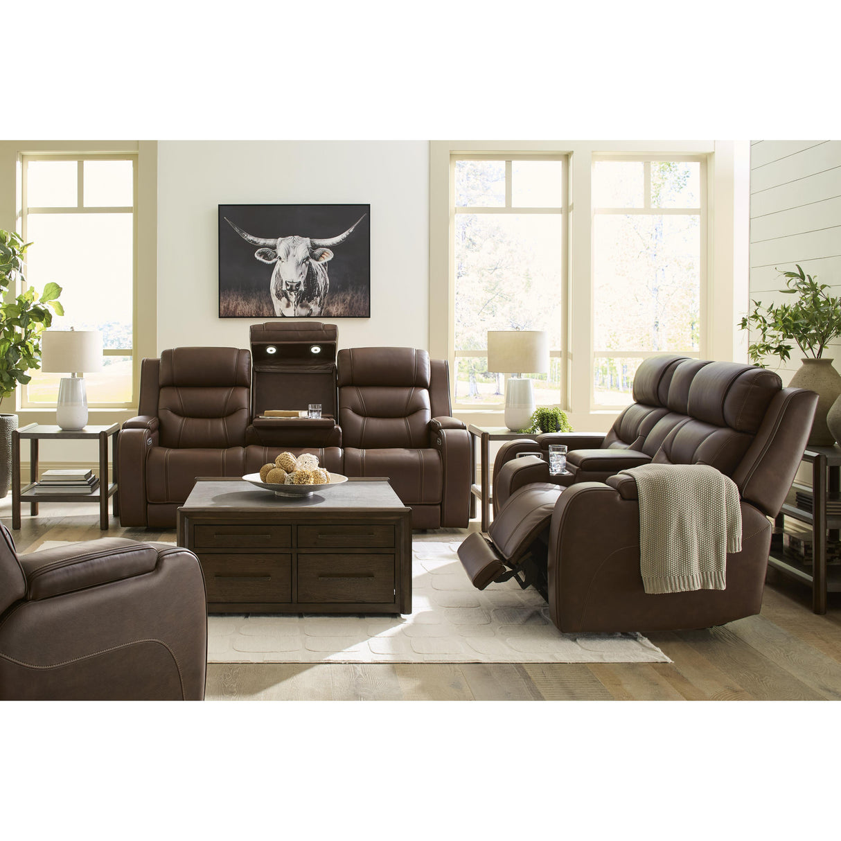 Signature Design by Ashley Knightington PCU1160213A Power Recliner with Audio Seating IMAGE 6