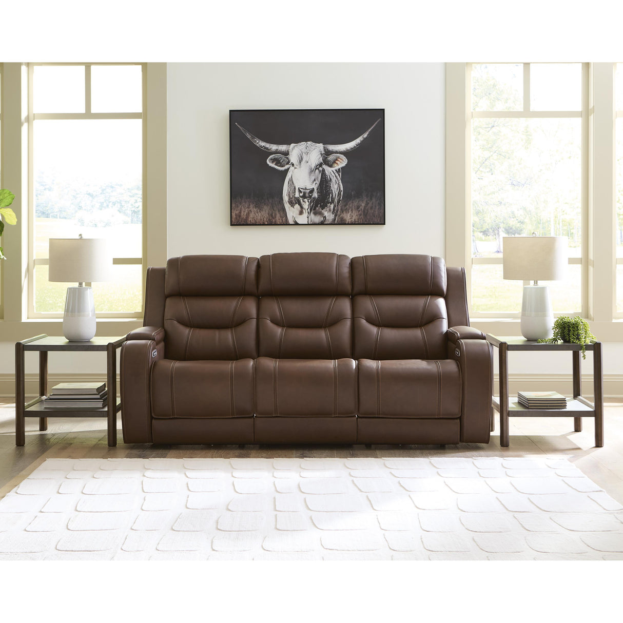 Signature Design by Ashley Knightington PCU1160215A Power Reclining Sofa with Audio Seating IMAGE 6