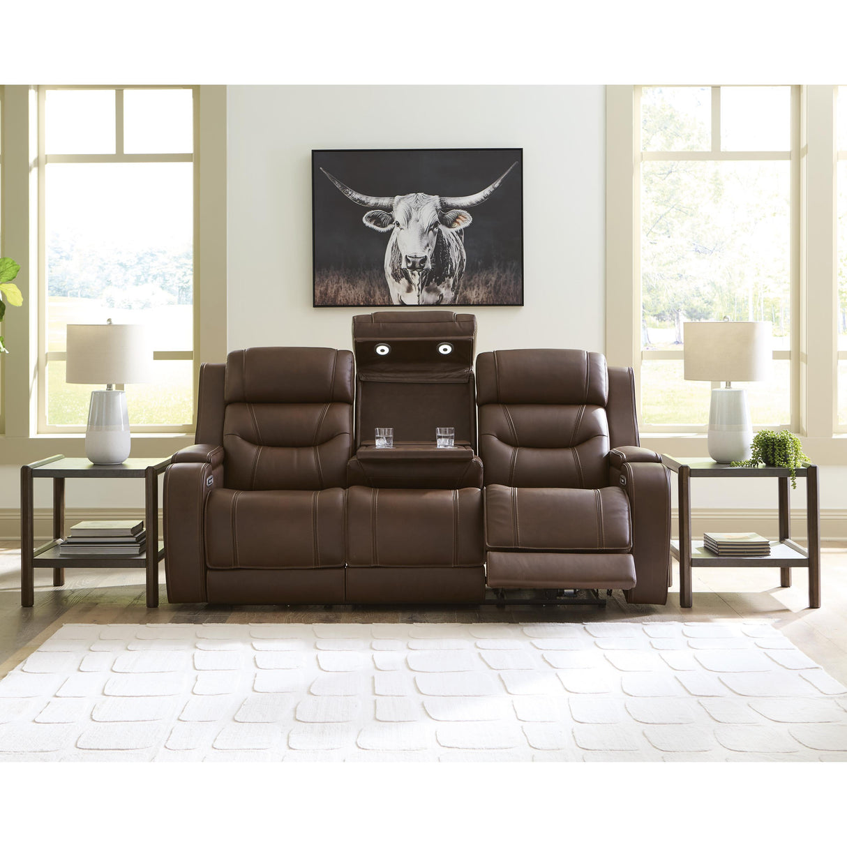 Signature Design by Ashley Knightington PCU1160215A Power Reclining Sofa with Audio Seating IMAGE 7