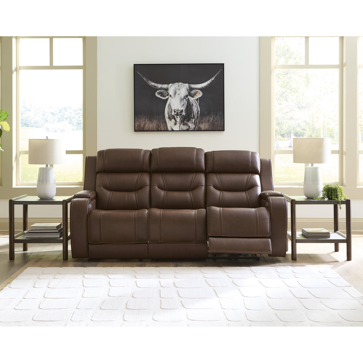 Signature Design by Ashley Knightington PCU1160215A Power Reclining Sofa with Audio Seating IMAGE 8