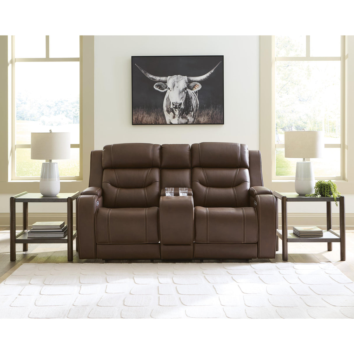 Signature Design by Ashley Knightington PCU1160218A Power Reclining Love with Audio Seating IMAGE 6