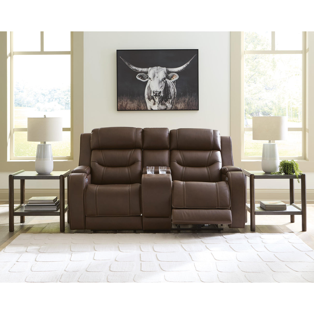 Signature Design by Ashley Knightington PCU1160218A Power Reclining Love with Audio Seating IMAGE 7
