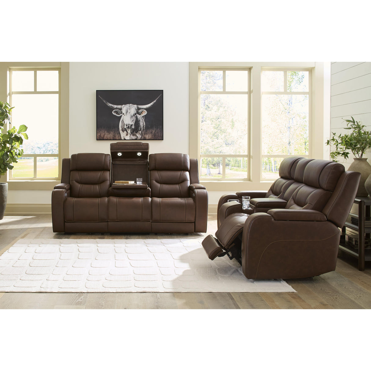 Signature Design by Ashley Knightington PCU1160218A Power Reclining Love with Audio Seating IMAGE 8