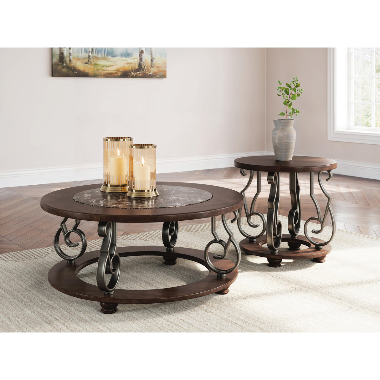 Signature Design by Ashley Frallyn T623-8 Round Cocktail Table IMAGE 5