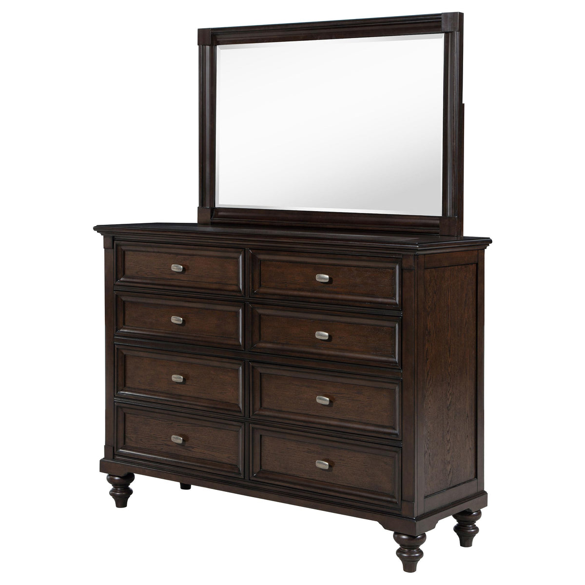 Coaster Furniture Andover 223633M 8-Drawer Dresser and Mirror - Dark Oak IMAGE 3