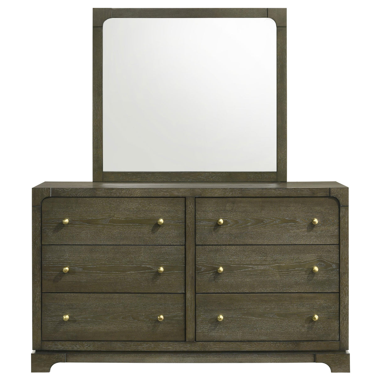 Coaster Furniture Gran Park 224933M 6-Drawer Dresser and Mirror - Dark Cocoa IMAGE 2