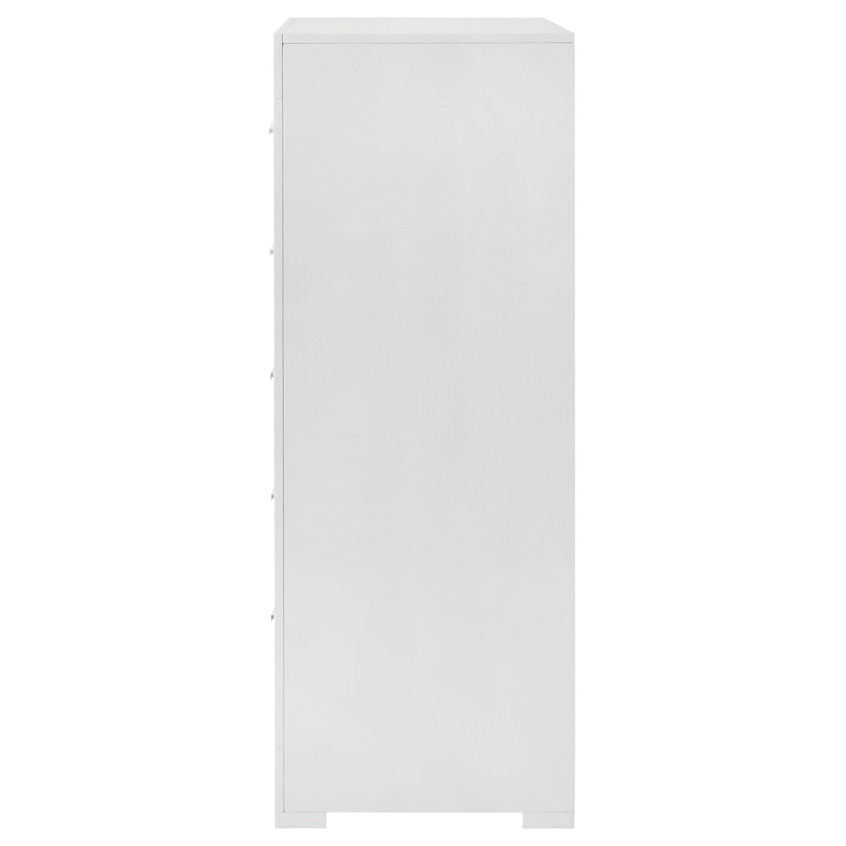 Coaster Furniture Ives 224945 5-Drawer Bedroom Chest of Drawers - White High Gloss IMAGE 4