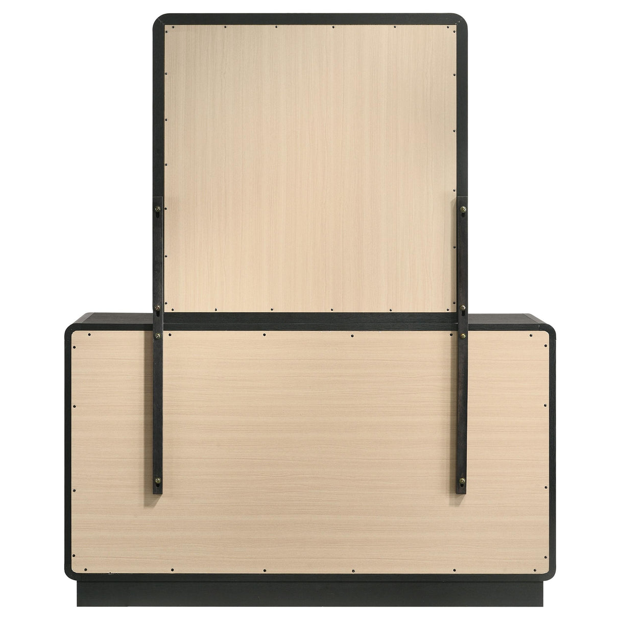 Coaster Furniture Cavelle 223663M 6-Drawer Dresser and Mirror - Black IMAGE 6