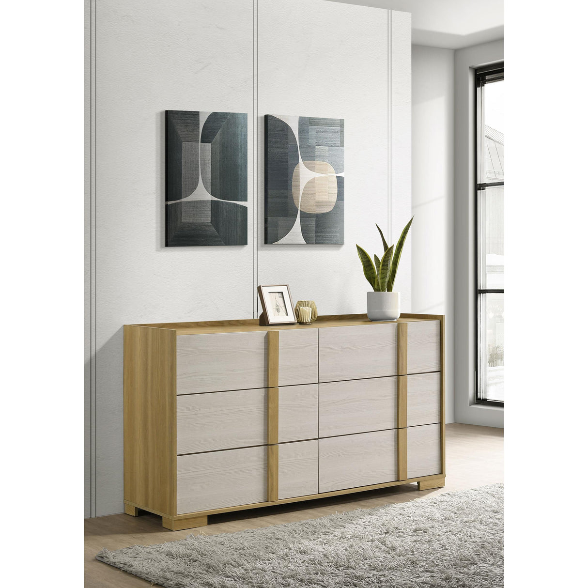 Coaster Furniture Hyland 215653 6-Drawer Dresser - Natural IMAGE 9