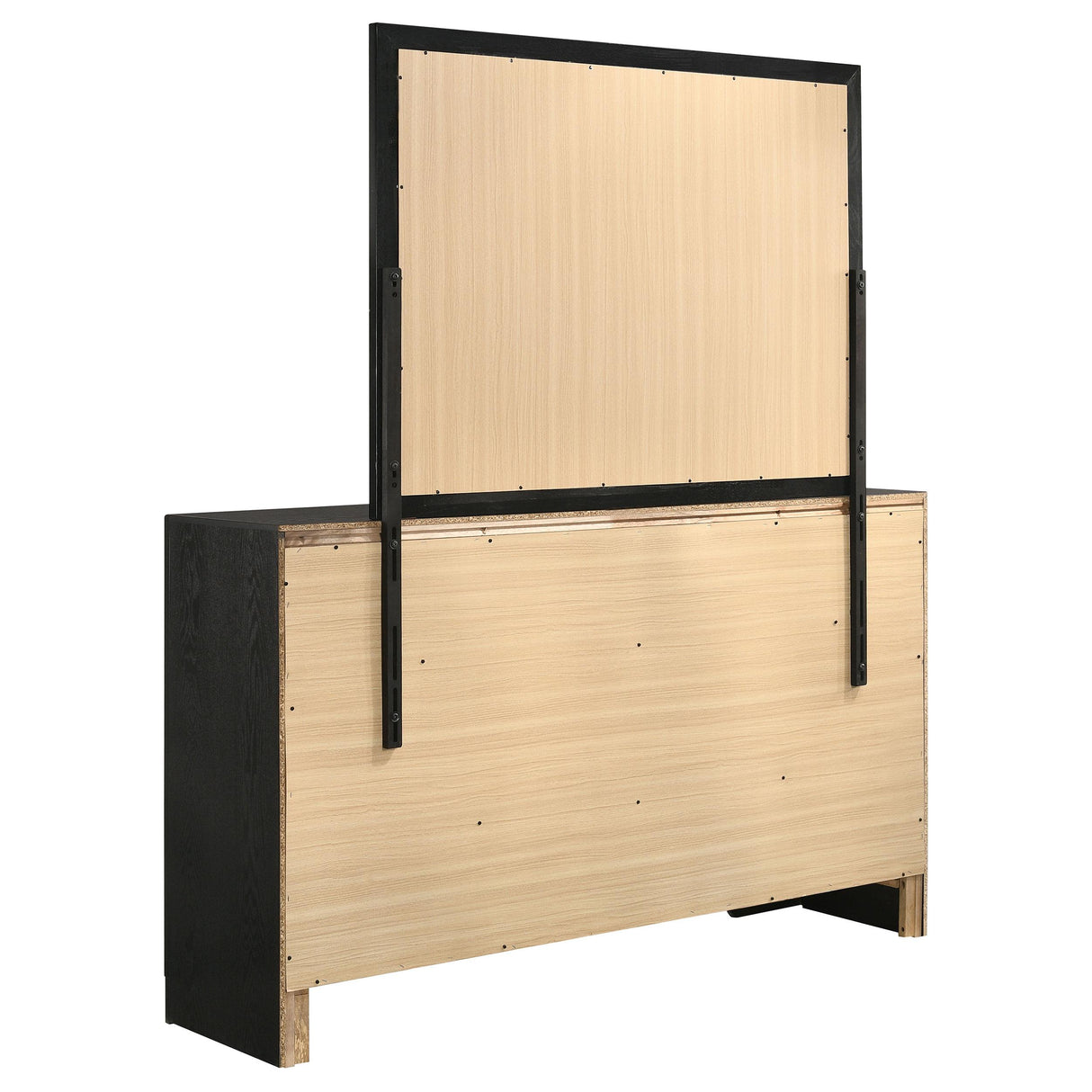 Coaster Furniture Miranda 206363M 7-Drawer Dresser with Mirror - Black IMAGE 5