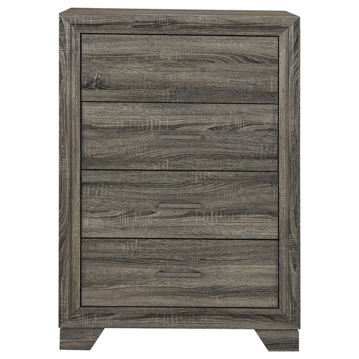 Coaster Furniture Wright 223345 4-Drawer Chest of Drawers - Brown Oak IMAGE 2