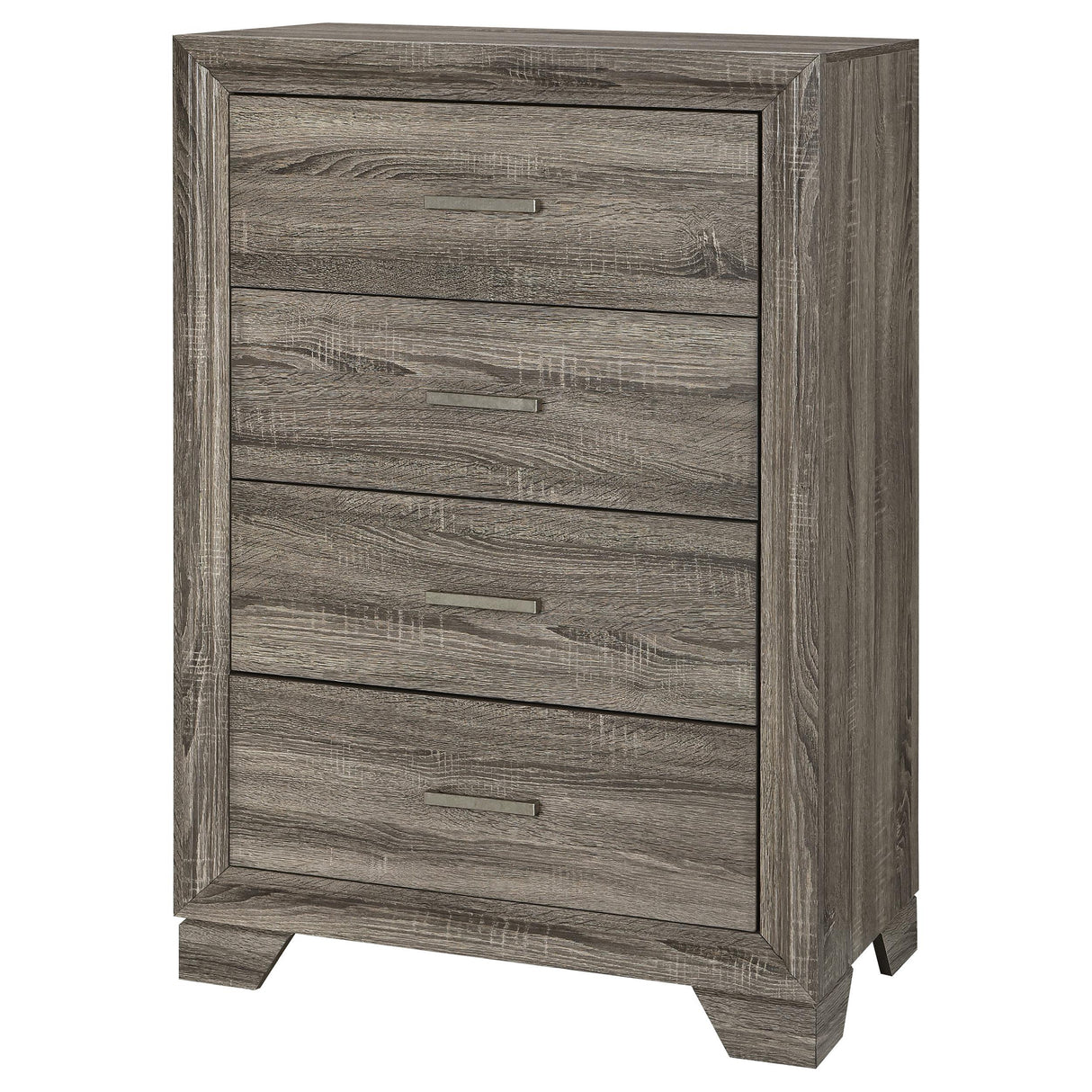 Coaster Furniture Wright 223345 4-Drawer Chest of Drawers - Brown Oak IMAGE 3