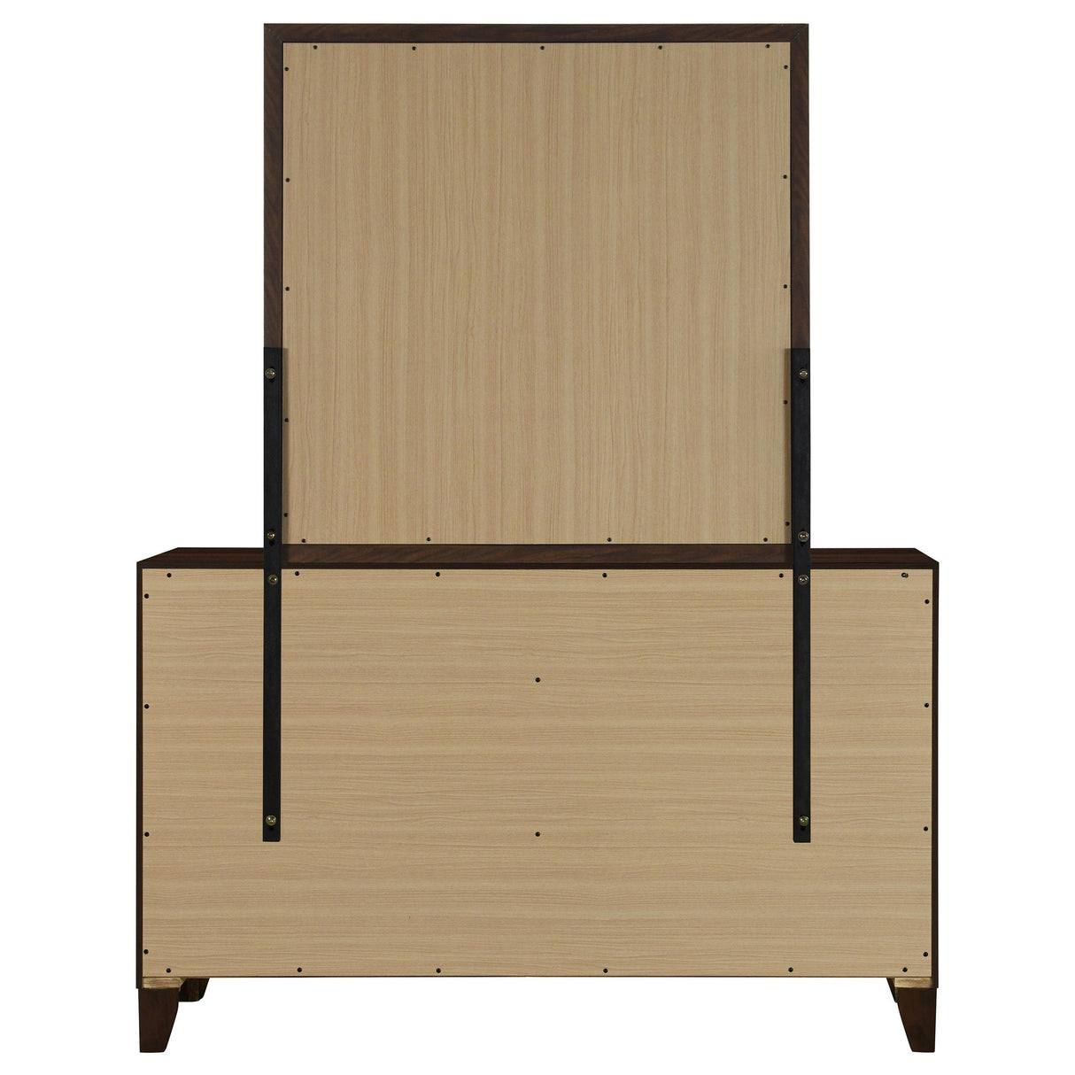 Coaster Furniture Welsley 223443M 6-Drawer Dresser and Mirror - Walnut IMAGE 5