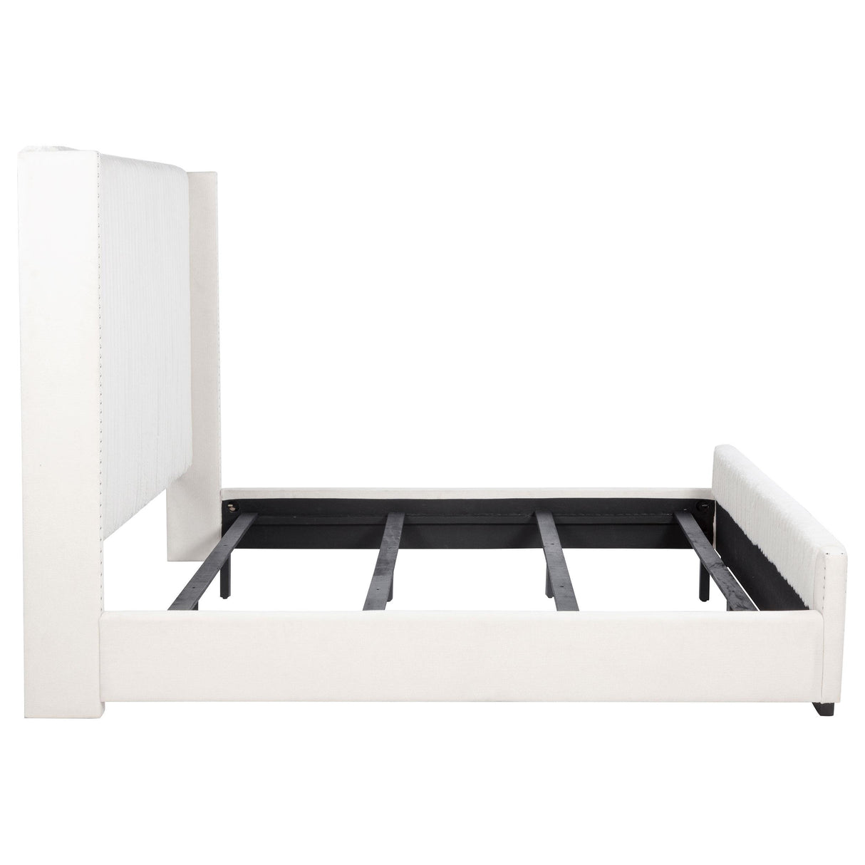 Coaster Furniture Natasha 306051KW 65-inch Upholstered California King Bed - Cream IMAGE 5