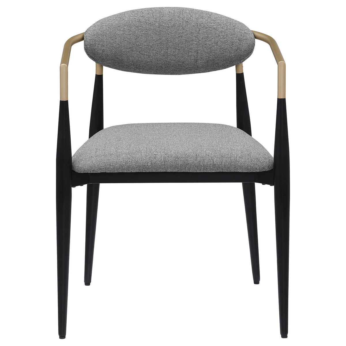 Coaster Furniture Alexis 182682 Fabric Upholstered Dining Arm Chair - Grey IMAGE 3