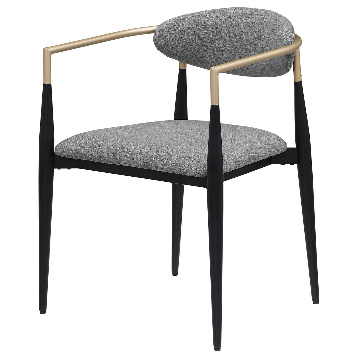 Coaster Furniture Alexis 182682 Fabric Upholstered Dining Arm Chair - Grey IMAGE 4