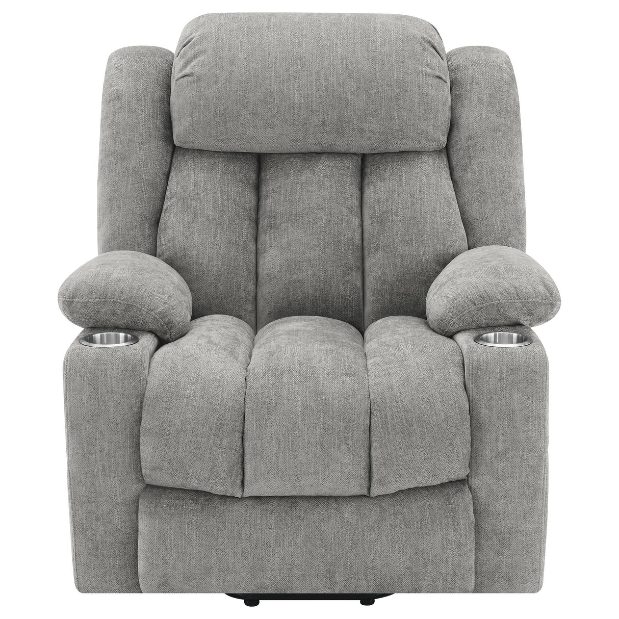 Coaster Furniture Houston 602284P Upholstered Power Lift Recliner - Grey IMAGE 4