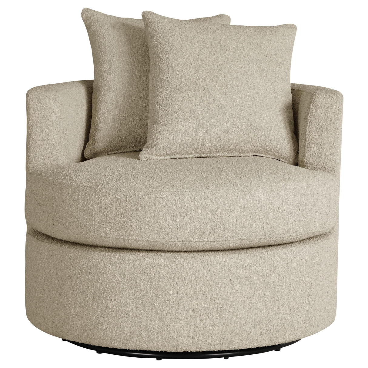 Coaster Furniture Debbie 902274 Upholstered Swivel Accent Chair - Camel IMAGE 2