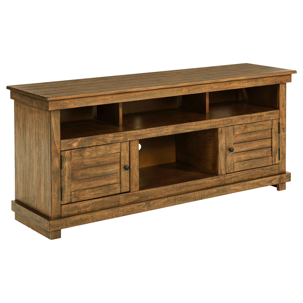 Coaster Furniture Payne 710042 60-inch TV Stand Media Console - Distressed Brown IMAGE 1