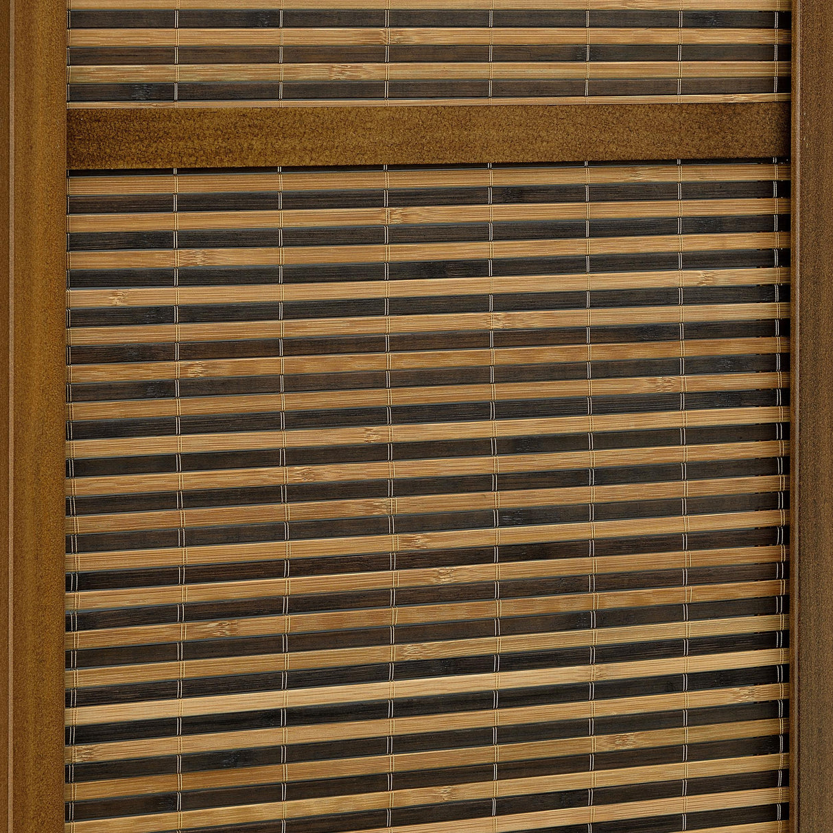 Coaster Furniture Browning 961638 4-panel Bamboo Room Divider Folding Screen - Walnut IMAGE 6