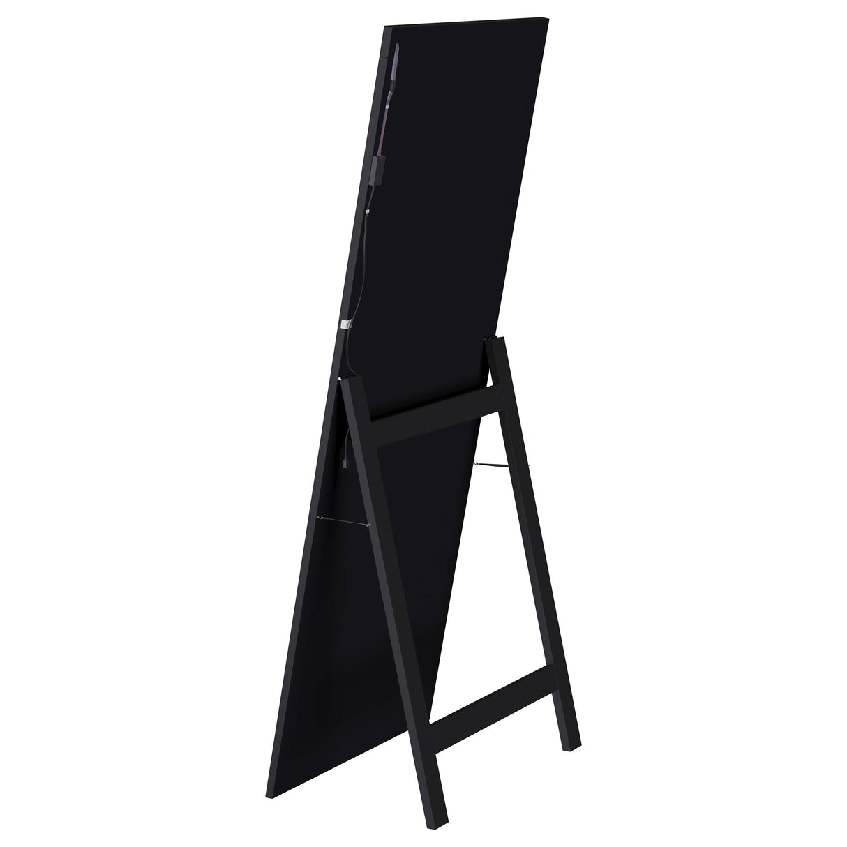 Coaster Furniture Windrose 960962 28 x 67 Inch Tempered LED Standing Mirror - Black IMAGE 13