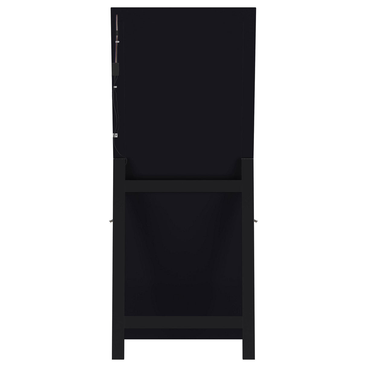 Coaster Furniture Windrose 960962 28 x 67 Inch Tempered LED Standing Mirror - Black IMAGE 14