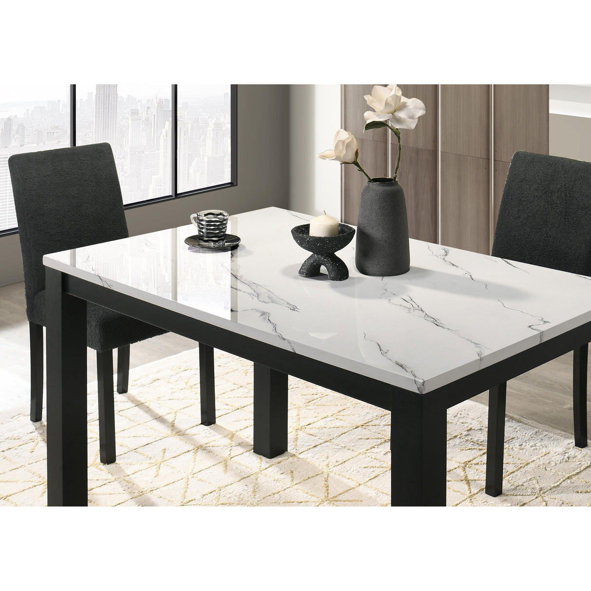 Crown Mark Resia 2120T-3048 Dining Table - White IMAGE 3